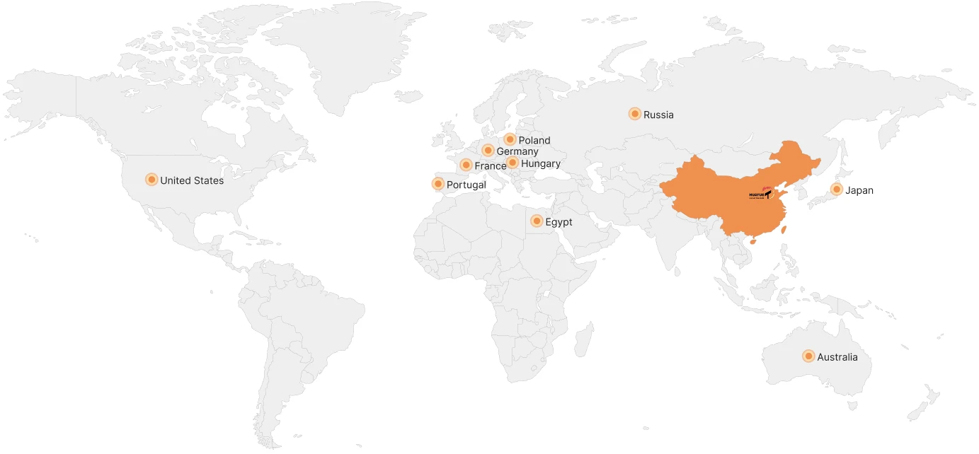 Au service des clients du monde entier